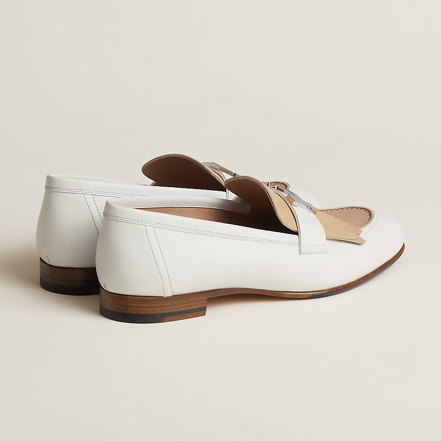 HERMES - エルメス スリッポン 37.5 ケリー モカシン サンダル  