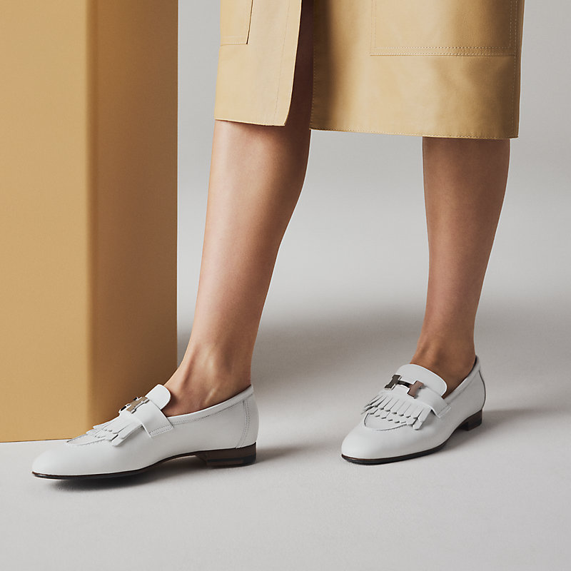 モカシン 《ロワイヤル》 - ホワイト | Hermès - エルメス-公式サイト