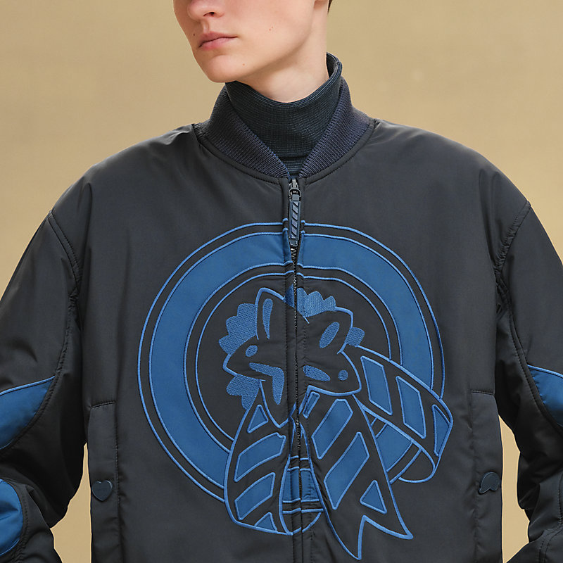 リバーシブル・ブルゾン - ブルー | Hermès - エルメス-公式サイト 