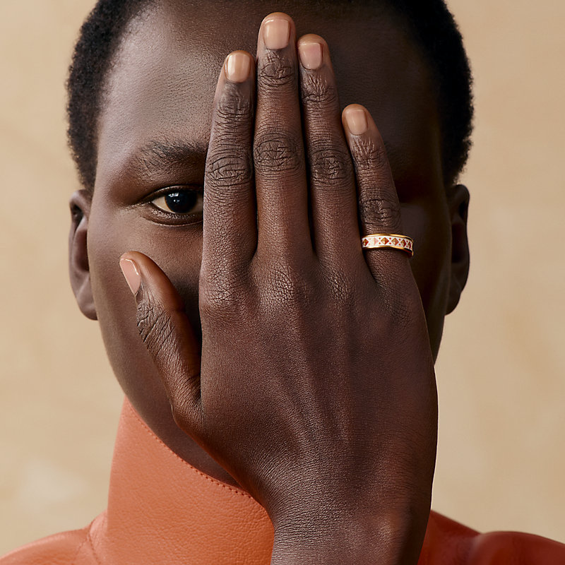 リング 《コリエ・ド・シアン》 PM - ホワイト | Hermès - エルメス  