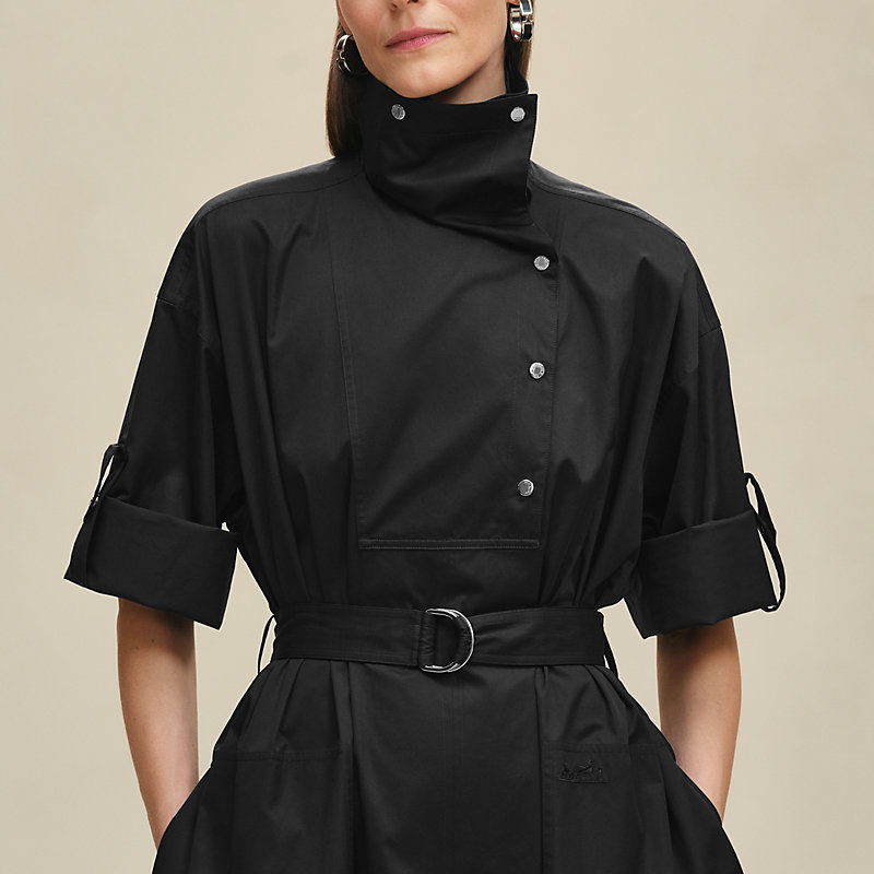 ルーズドレス ベルト付き - ブラック | Hermès - エルメス-公式サイト 