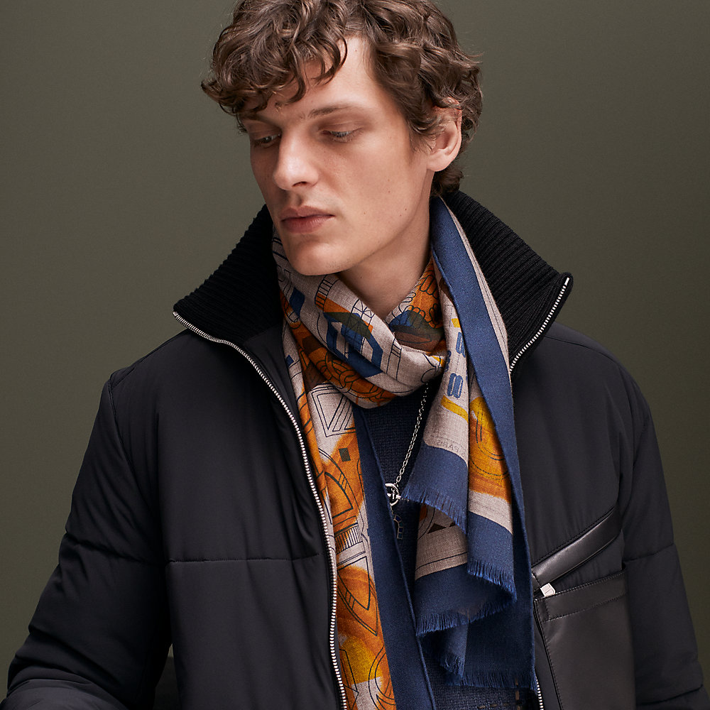 HERMES エルメス レクタングル 《エ・グリ・グリ》 ストール （HERMES  