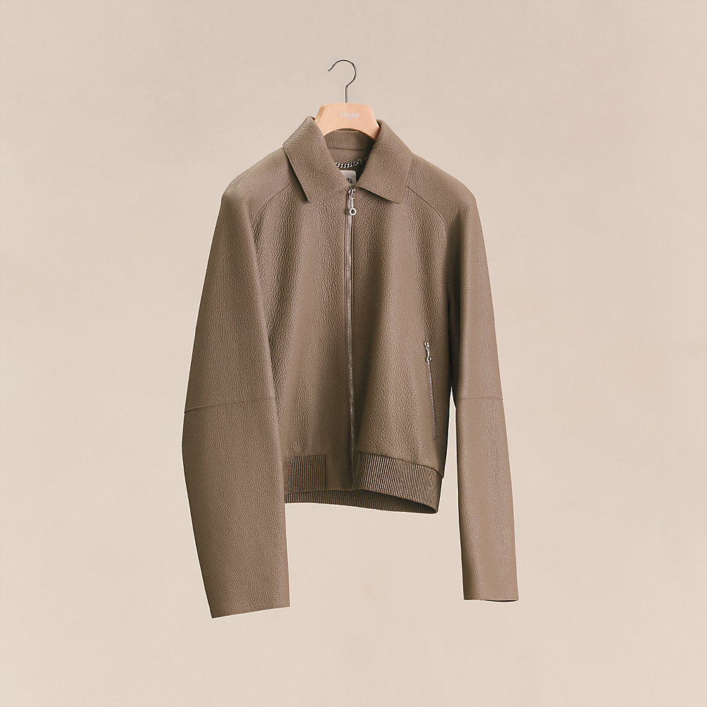 レザーショートブルゾン | Hermès - エルメス-公式サイト
