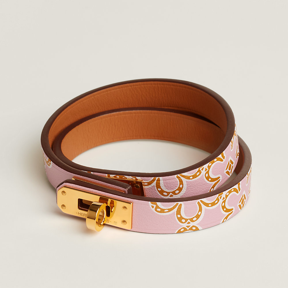 レザーブレスレット《ミニ・ケリー》 ドゥブルトゥール ラッキー  