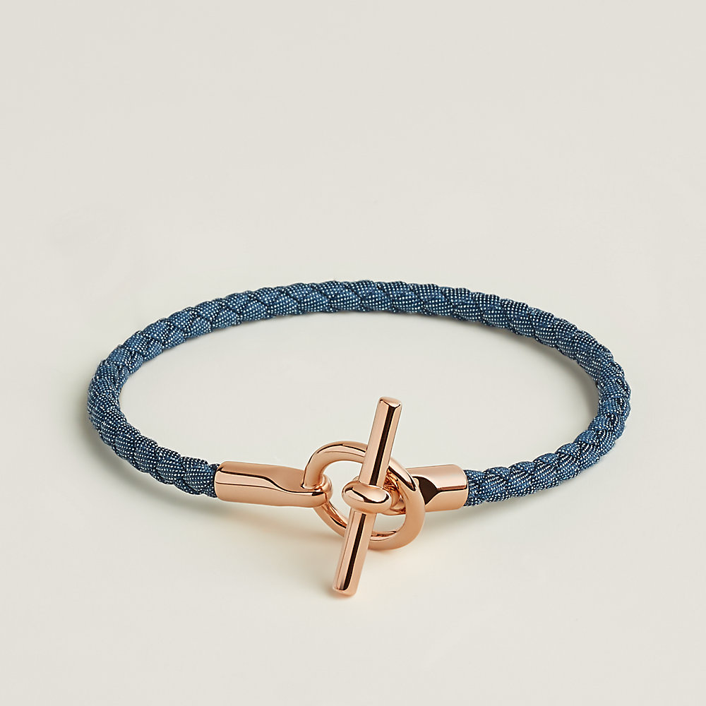 レザーブレスレット 《グレナン》 シンプルトゥール ジーン | Hermès 
