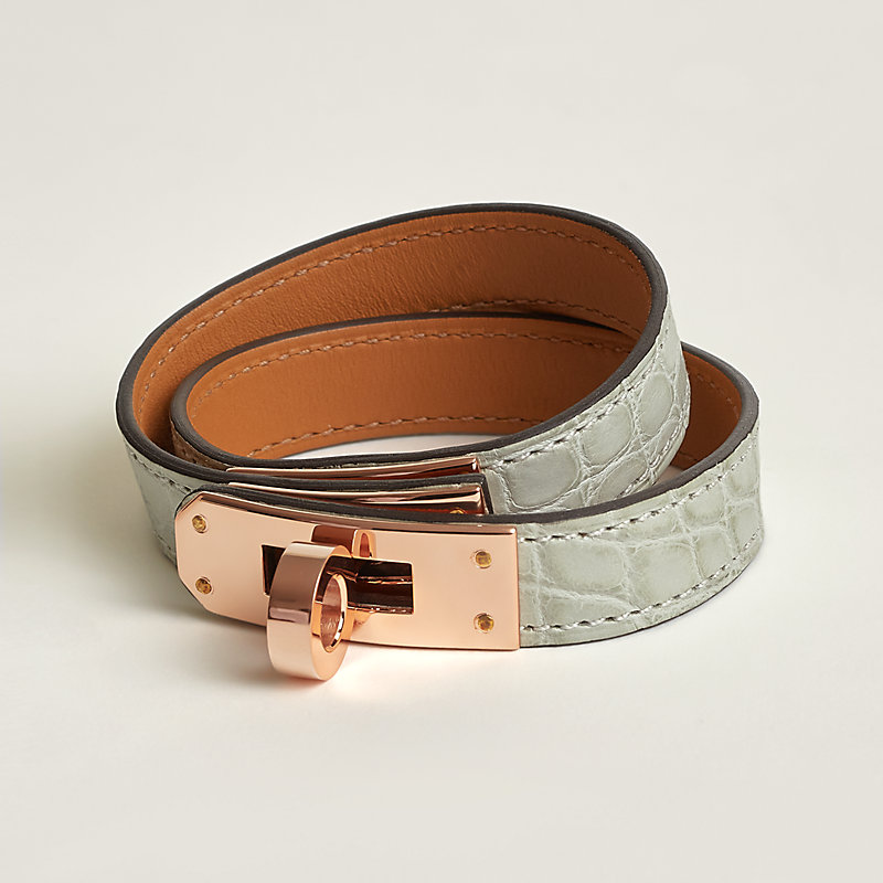 レザーブレスレット 《ケリー》 ドゥブルトゥール | Hermès - エルメス 