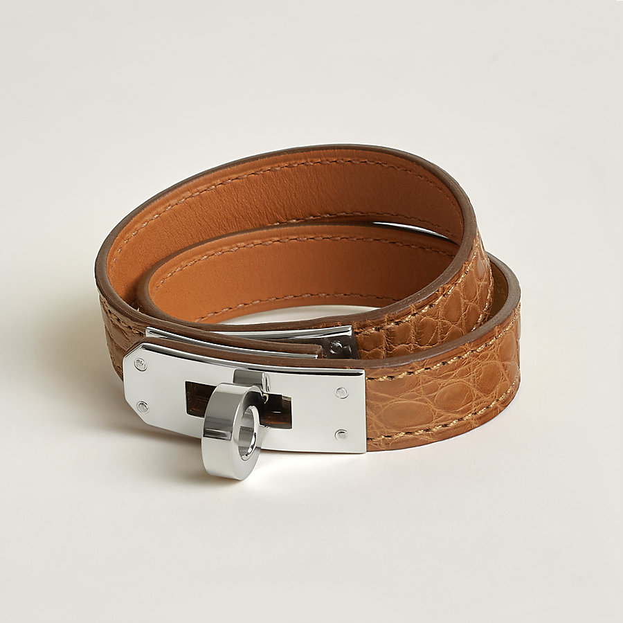 レザーブレスレット 《ケリー》 ドゥブルトゥール | Hermès - エルメス 