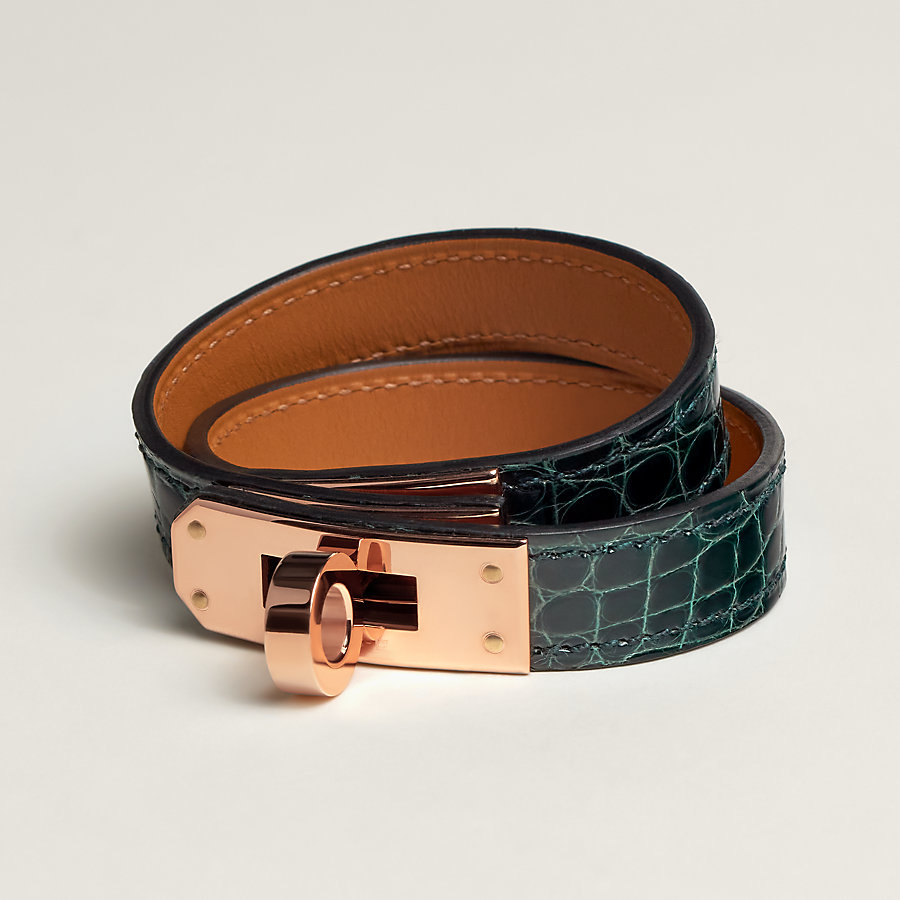 レザーブレスレット 《ケリー》 ドゥブルトゥール | Hermès - エルメス 