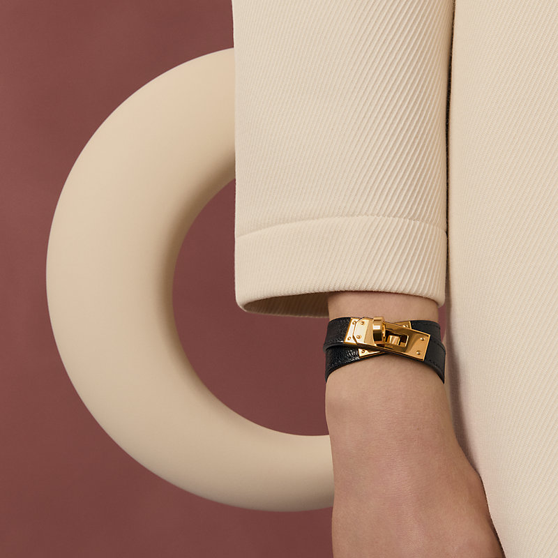 レザーブレスレット 《ケリー》 ドゥブルトゥール | Hermès - エルメス  