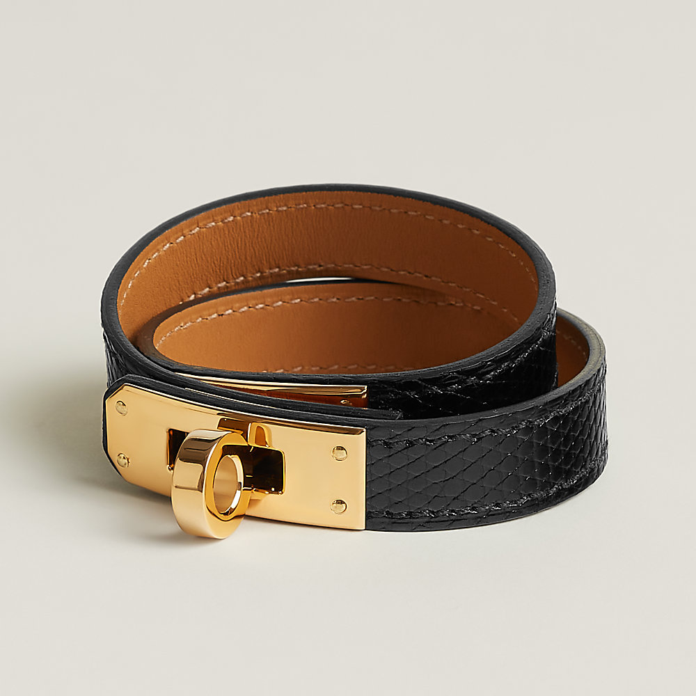 レザーブレスレット 《ケリー》 ドゥブルトゥール | Hermès - エルメス 