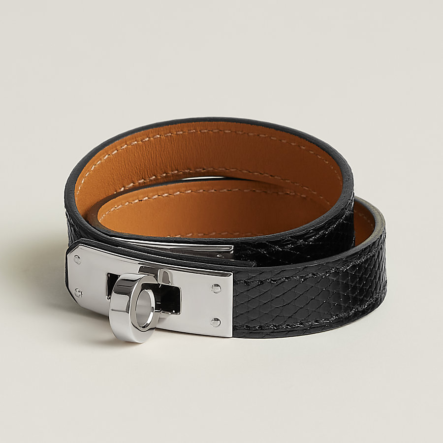 レザーブレスレット 《ケリー》 ドゥブルトゥール | Hermès - エルメス 