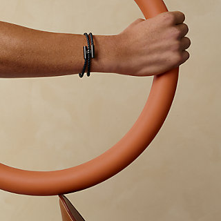 エルメス　トゥルニトレッセ　レザーブレスレット　HERMES HERMES エルメス レザーブレスレット トゥルニ トレッセ 二重巻き