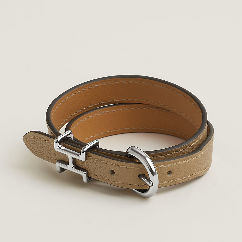 レザーブレスレット 《トレンチ》 - ベージュ | Hermès - エルメス 