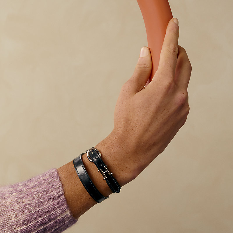 HERMES エルメス トゥルニ トレッセ たくまし レザーブレスレット  