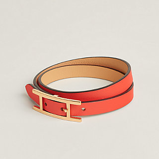 レザーブレスレット 《ビーアピ》 ドゥブルトゥール | Hermès 