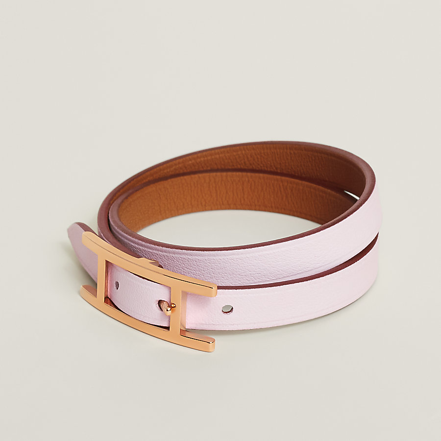 レザーブレスレット 《ビーアピ》 ドゥブルトゥール | Hermès 