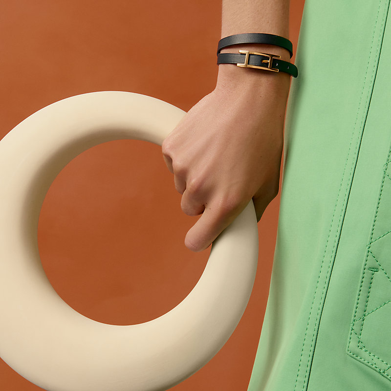 レザーブレスレット 《ビーアピ》 ドゥブルトゥール | Hermès  