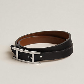 レザーブレスレット 《ビーアピ》 ドゥブルトゥール | Hermès 
