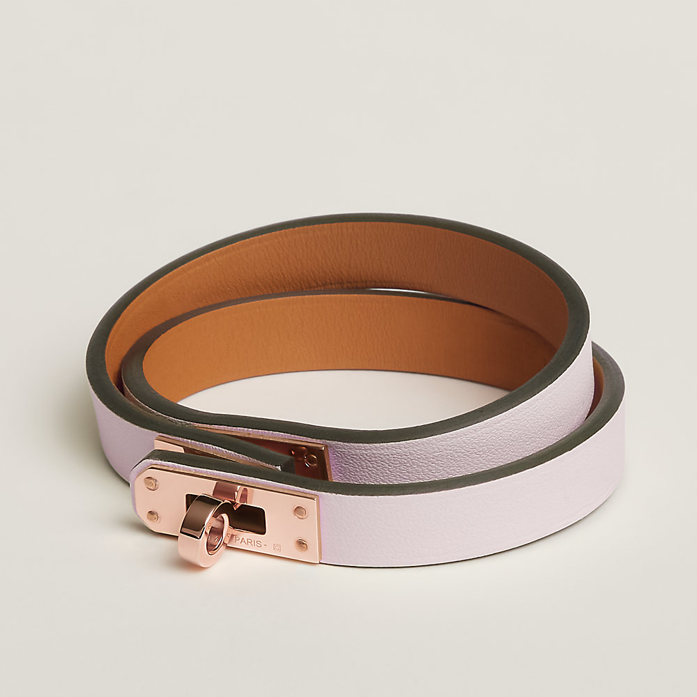 レザーブレスレット 《ミニ・ケリー》 ドゥブルトゥール | Hermès 