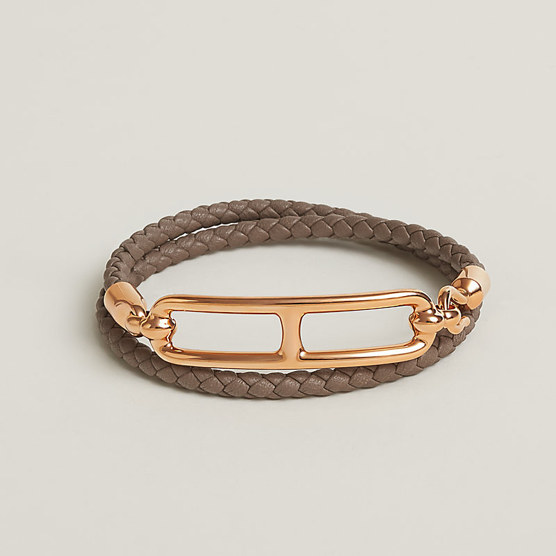 レザーブレスレット 《ルリ》 ドゥブルトゥール | Hermès - エルメス 