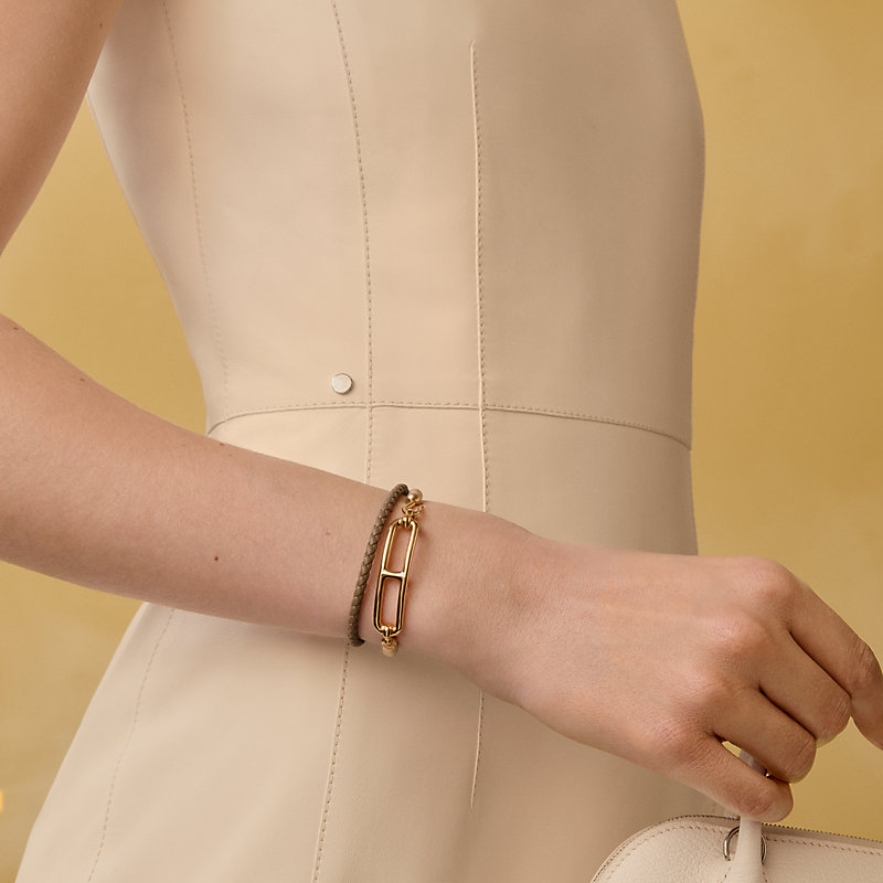 レザーブレスレット 《ルリ》 ドゥブルトゥール | Hermès - エルメス 