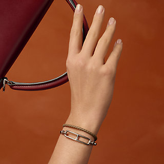 レザーブレスレット 《ルリ》 ドゥブルトゥール | Hermès - エルメス 