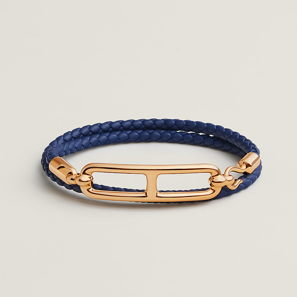 レザーブレスレット 《ルリ》 ドゥブルトゥール | Hermès - エルメス 