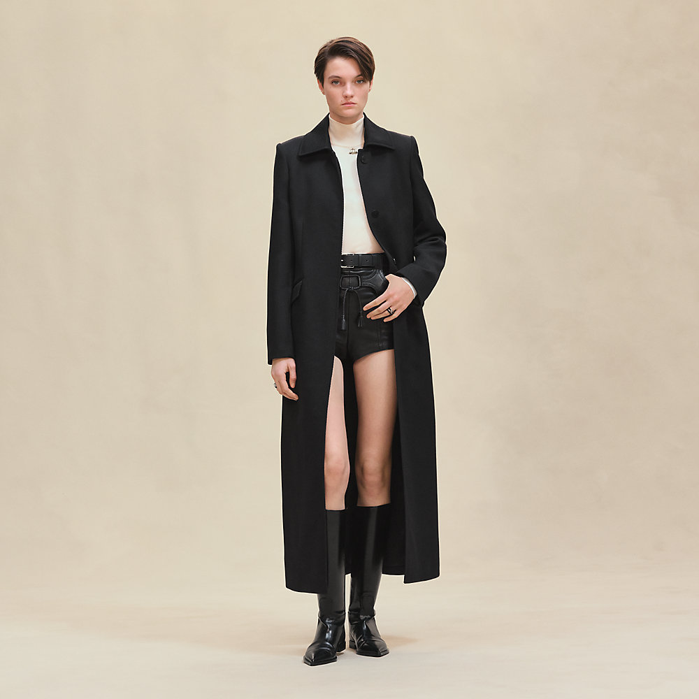 ロングコート - ブラック | Hermès - エルメス-公式サイト