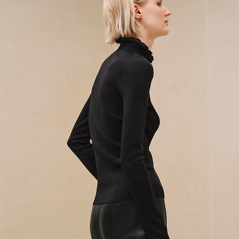 新品❗️ エルメス 「ロングスリーブニット」 黒 34サイズ レディース  