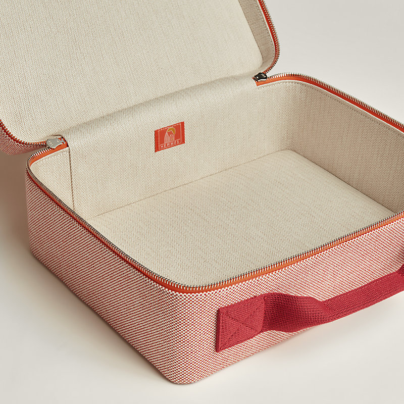 HERMES エスカル ポーチ トワルH エルメス バニティ ケース 美品 