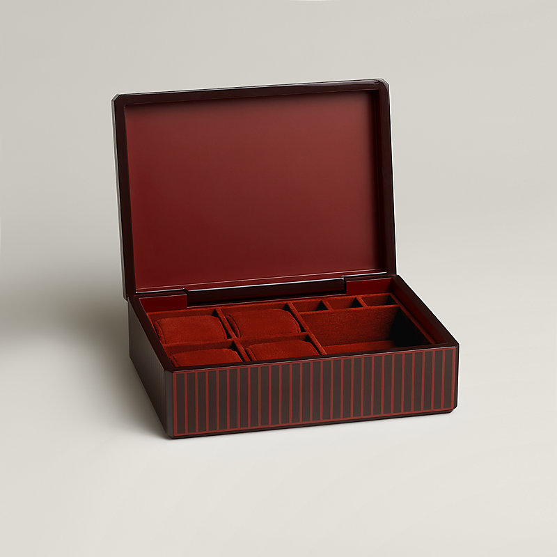 時計＆ジュエリーボックス 《ファセット/Hリュバン》 | Hermès  