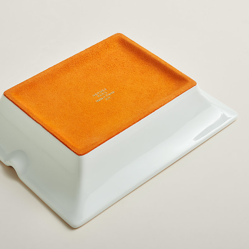 HERMES セラミック灰皿 馬デザイン 揚がり