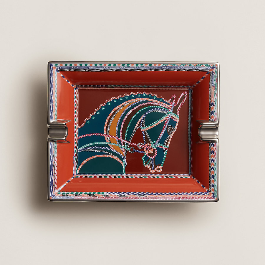 HERMES 灰皿 エルメス（HERMES エルメス 灰皿*2 陶器 ブラウン 