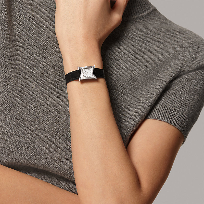 HERMES エルメス HERMES Hウオッチ 腕時計 HH1.210 エルメス HERMES Hウォッチ 腕時計 時計 ステンレススチール レザー