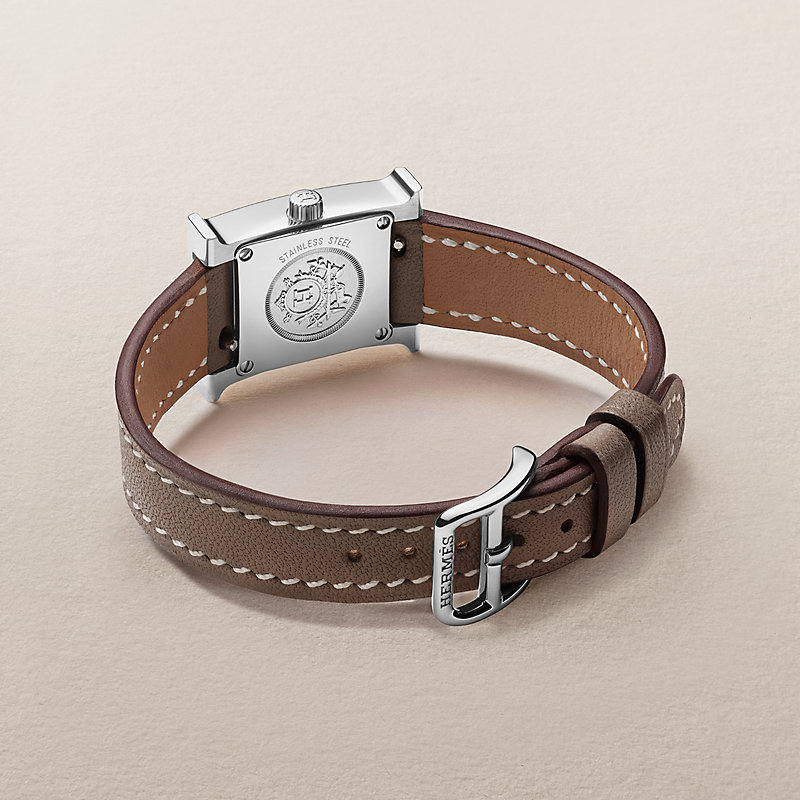 腕時計 《Hウォッチ》 ミニ 21 mm - マロン | Hermès - エルメス-公式 