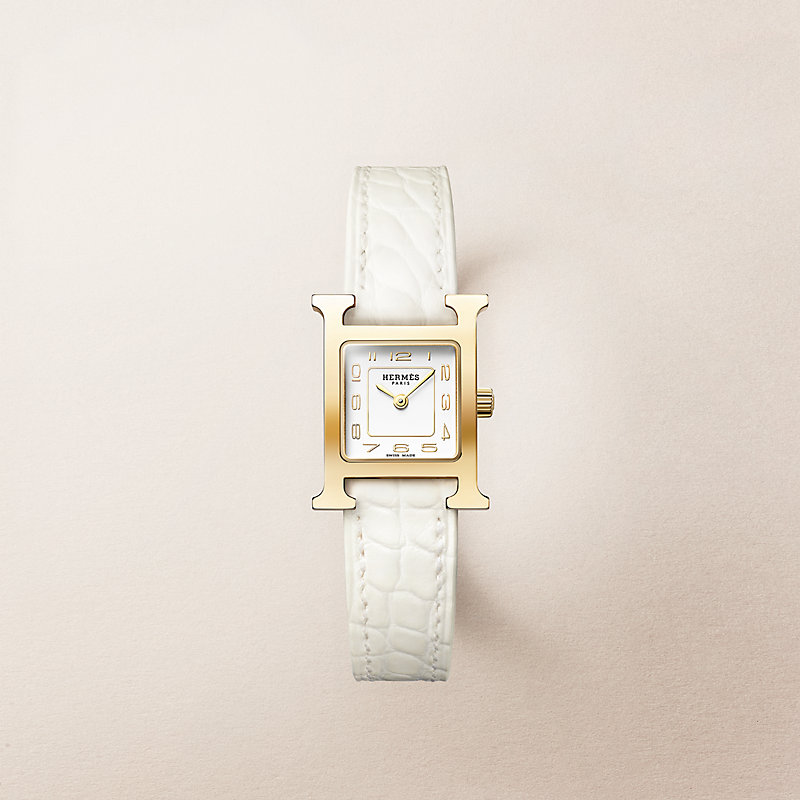 腕時計 《Hウォッチ》 ミニ 21 mm - ブルー | Hermès - エルメス-公式 