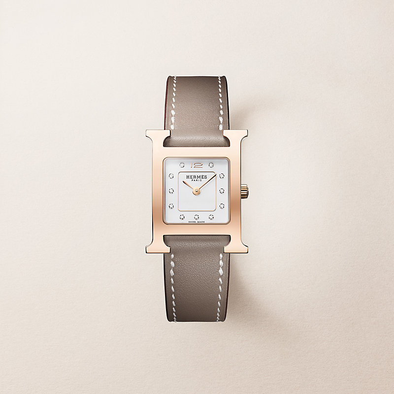 腕時計 《Hウォッチ》 PM 25 mm - ブルー | Hermès - エルメス-公式サイト