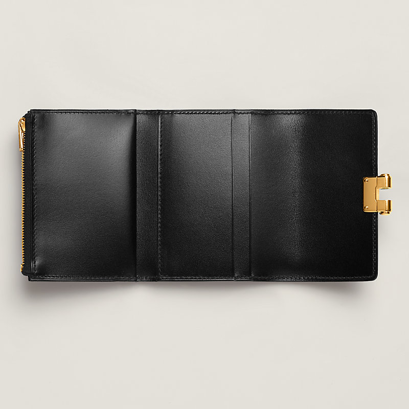 財布 《シャルニエール》 コンパクト - ブラック | Hermès - エルメス 