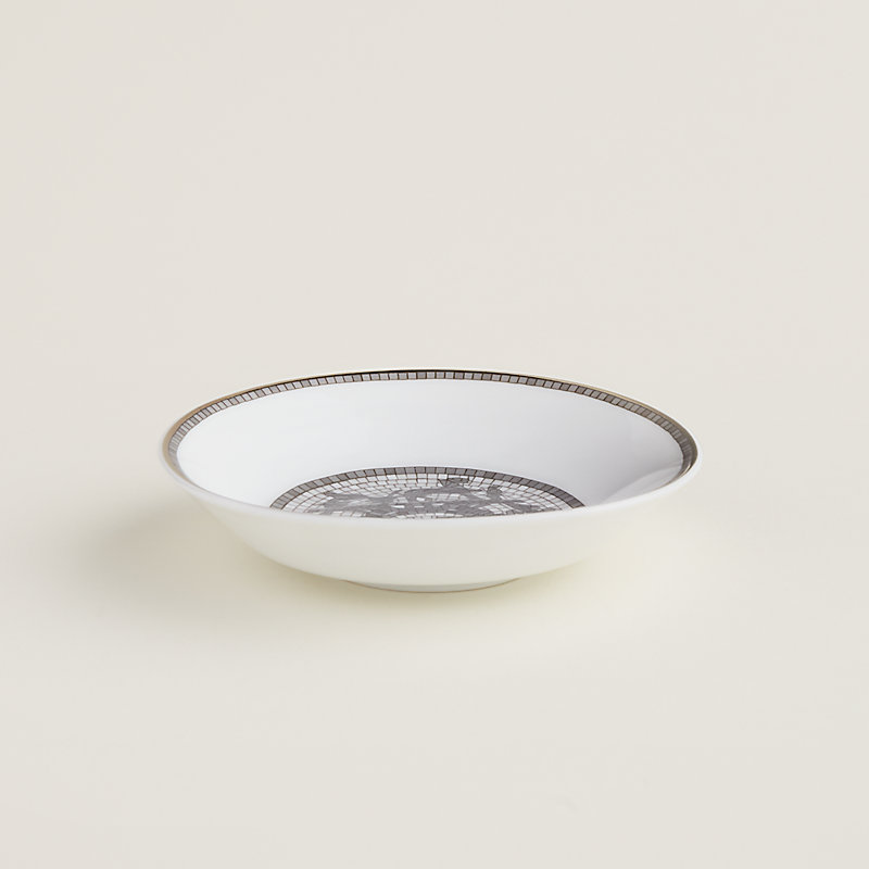 新品未使用】HERMES プチカレNO4 モザイク24 プラチナ 食器 シュガー 