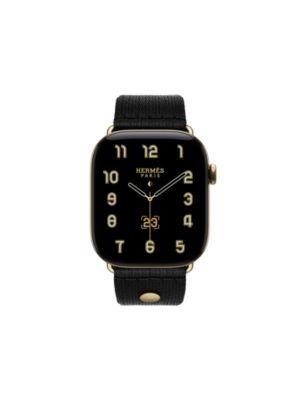 Band Apple Watch Hermès Single Tour 46&nbsp;mm Sangle Satin, View: front, front, view 4 of 4