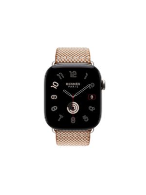 Band Apple Watch Hermès Single Tour 46&nbsp;mm Toile H, View: front, front, view 4 of 4