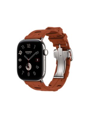 Band Apple Watch Hermès Single Tour 46&nbsp;mm Deployment Buckle Kilim, View: front, front, view 3 of 4
