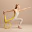 Yoga jumpsuit, gris carrière/jaune soleil