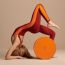 Yoga-Jumpsuit, rouge grenat/orange feu, nicht verfügbar