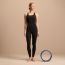 Yoga jumpsuit, noir/bleu de Prusse