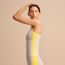 Yoga tank top, gris carrière/jaune soleil
