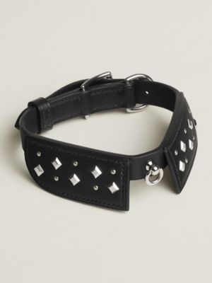 Black Tie dog collar, XS and S, View: front, front, view 2 of 4