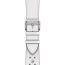 Band Apple Watch Hermès Single Tour 42&nbsp;mm Deployment Buckle Kilim, blanc