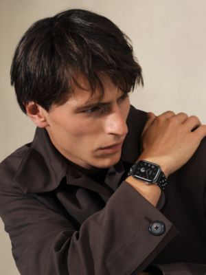 Series&nbsp;12 case & Band Apple Watch Hermès Single Tour 46&nbsp;mm Clou Medor Rock, View: Worn, worn, view 2 of 3