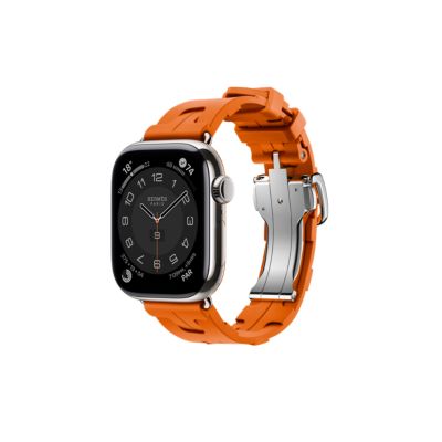 お歳暮･冬ギフト2024｜ギフト・贈り物はセブン エルメス Watch Apple 未使用 1977 オレンジ スポーツ ラバー 時計